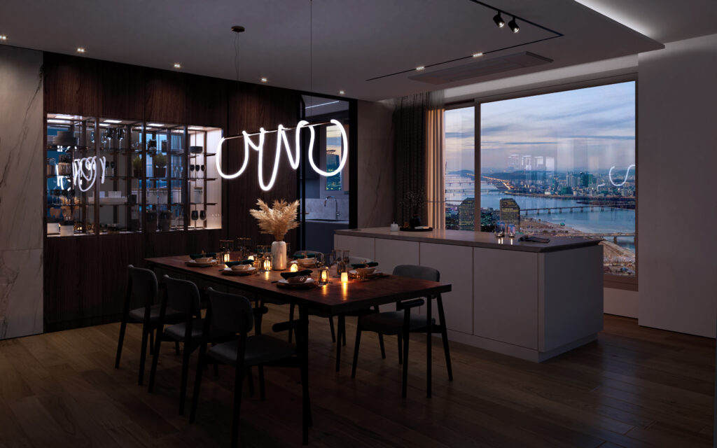 55평형 Dining Room Sunset
