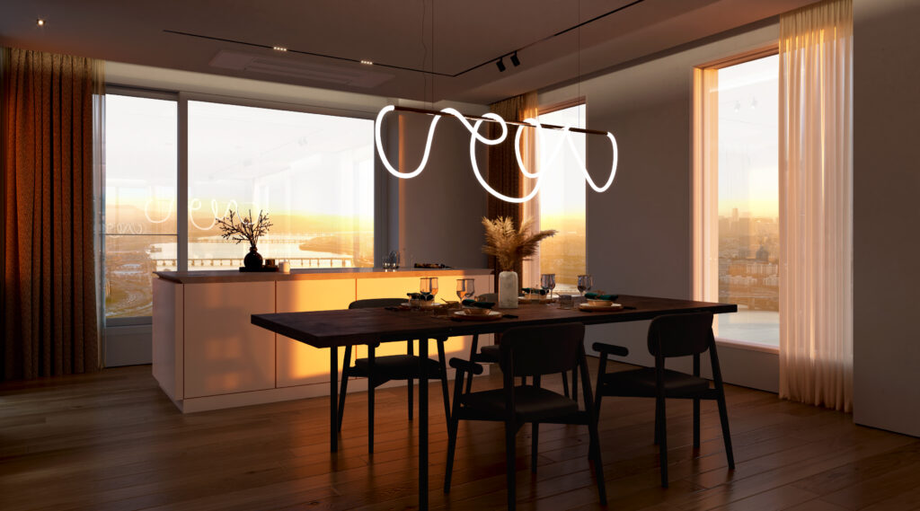 55평형 Dining Room Sunset